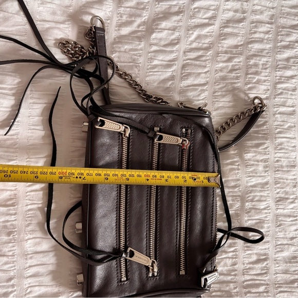 Rebecca Minkoff Stylish Grey Leather Crossbody Bag - Picture 10 of 11